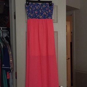 The Pink Lily Boutique strapless maxi dress